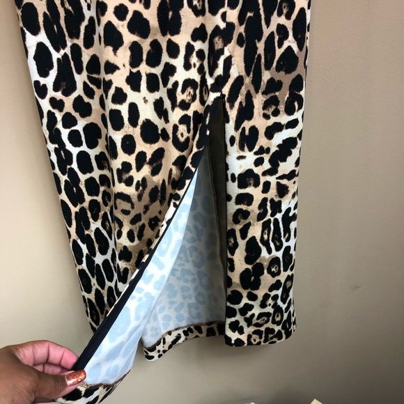 Lane Bryant Knit Cheetah Pencil Skirt - Picture 3 of 5